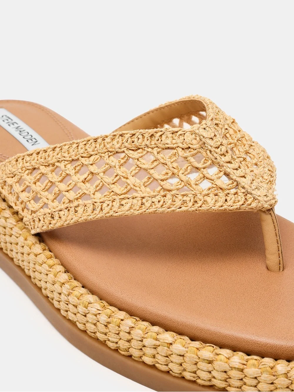 Steve Madden Bella raffia sandal size 7 - Picture 2 of 4